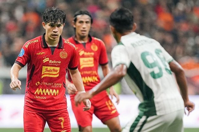 Pertandingan Persija Jakarta vs PSS Sleman di pekan ke-16 BRI Liga 1 2024/2025
