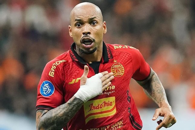BRI Liga 1 2024/2025: Selebrasi pemain Persija Jakarta, Gustavo Almeida (c) Instagram/persija