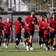 latihan skuad persija tanpa adanya 2 pilar rizky ridho dan m ferarri yang mendapatkan panggilan bela timnas indonesia