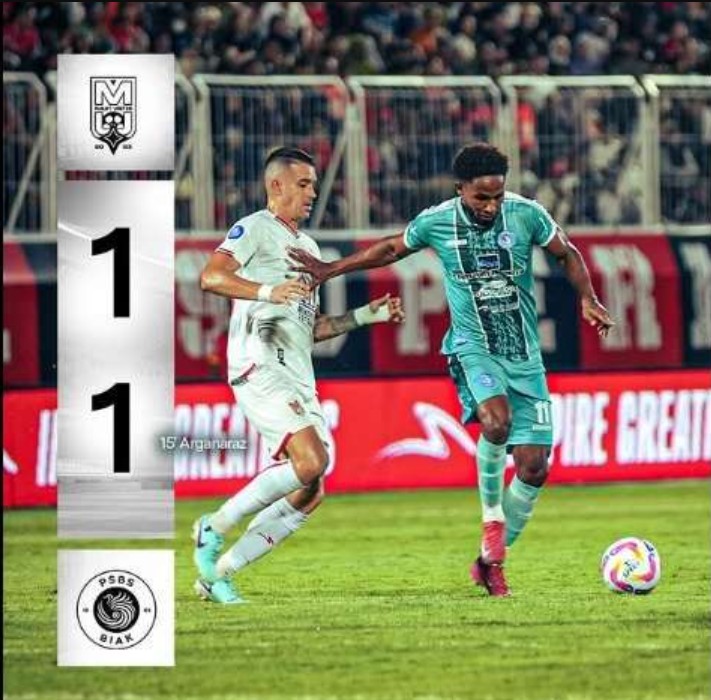 Hasil Malut United vs PSBS Biak