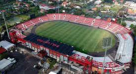 laga arema vs madura united digelar di stadion dipta
